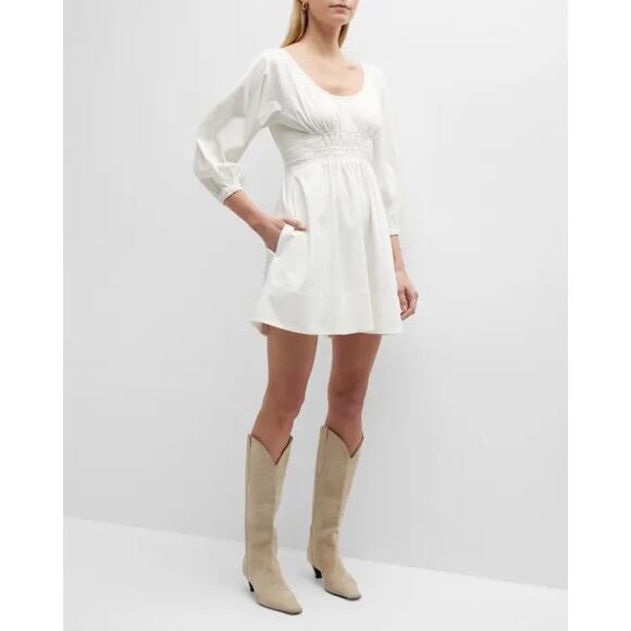 Alexis Sana Cotton-Blend Poplin Mini Dress Size Small - Picture 1 of 8